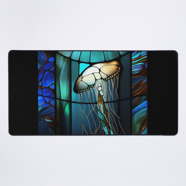 Item preview, Stained Glass Jellyfish designed and sold by ShadowAndSlate.
