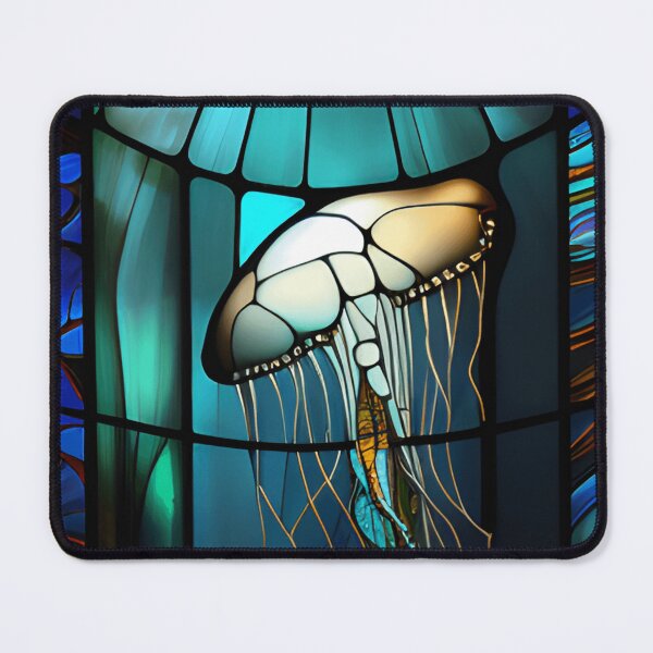 Item preview, Stained Glass Jellyfish designed and sold by ShadowAndSlate.