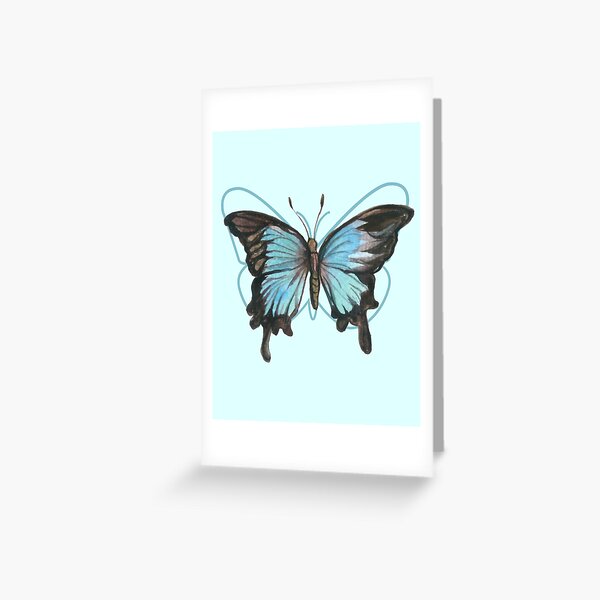 Item preview, butterfly blue designed and sold by coolcreativeco.