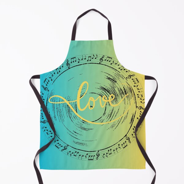Item preview, Love Vinyl In Blue Green Gold & Black designed and sold by BrightrDayMusicArt.