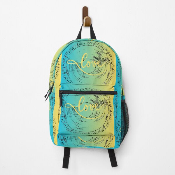Item preview, Love Vinyl In Blue Green Gold & Black designed and sold by BrightrDayMusicArt.