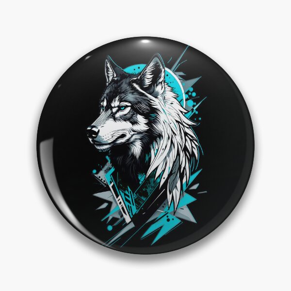 Item preview, Wolf Abstract Art - Blue designed and sold by StefAnimal.