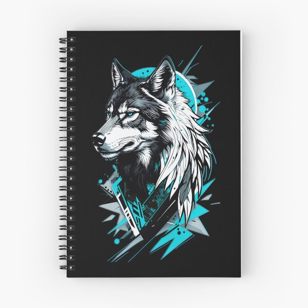 Item preview, Wolf Abstract Art - Blue designed and sold by StefAnimal.
