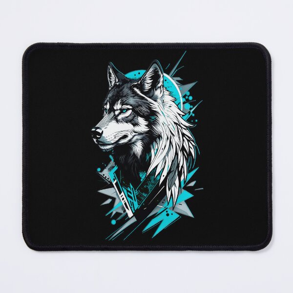Item preview, Wolf Abstract Art - Blue designed and sold by StefAnimal.