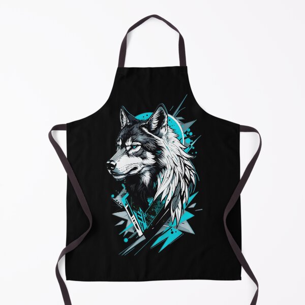 Item preview, Wolf Abstract Art - Blue designed and sold by StefAnimal.