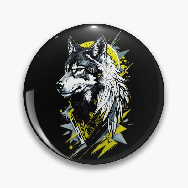 Item preview, Wolf Abstract Art - Yellow designed and sold by StefAnimal.
