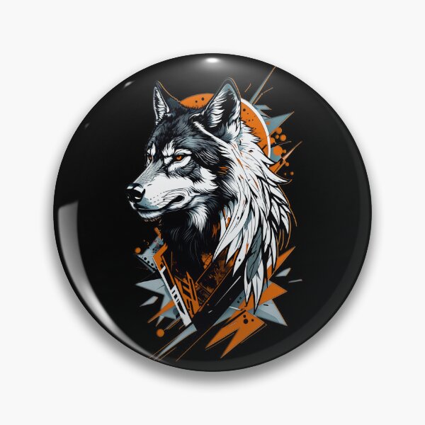 Item preview, Wolf Abstract Art - Orange designed and sold by StefAnimal.
