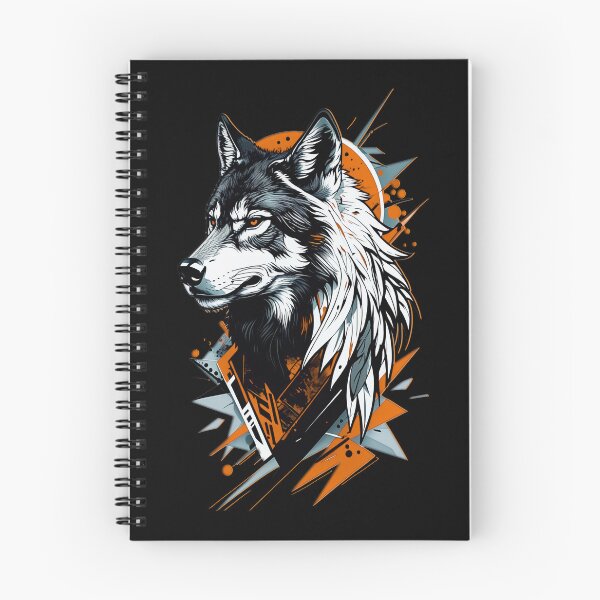 Item preview, Wolf Abstract Art - Orange designed and sold by StefAnimal.