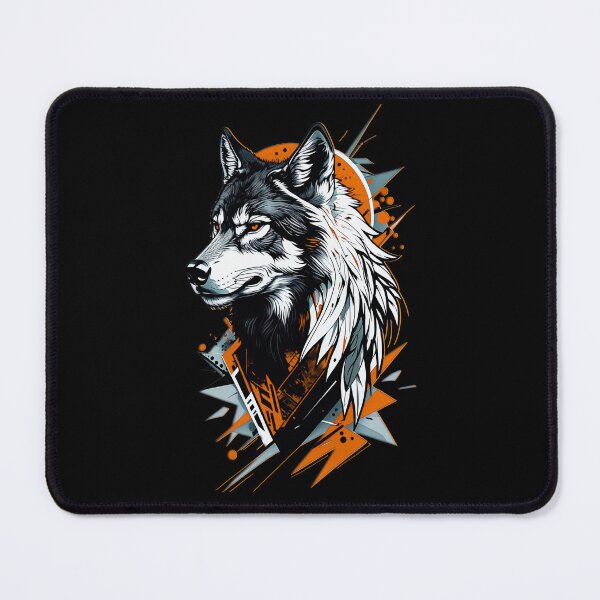 Item preview, Wolf Abstract Art - Orange designed and sold by StefAnimal.