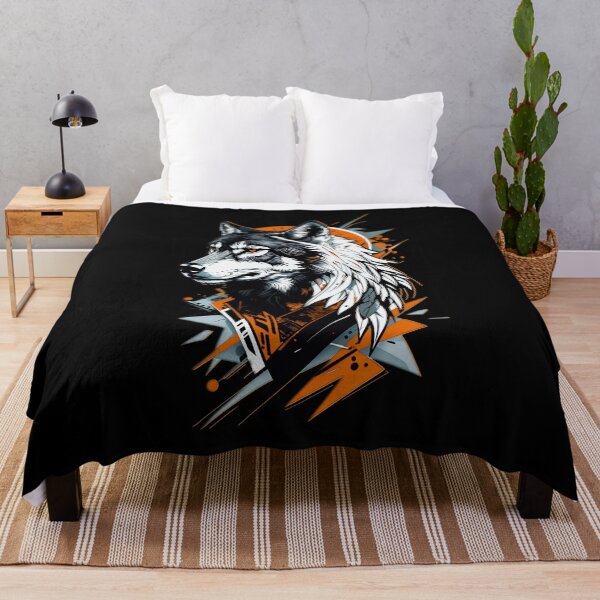 Item preview, Wolf Abstract Art - Orange designed and sold by StefAnimal.