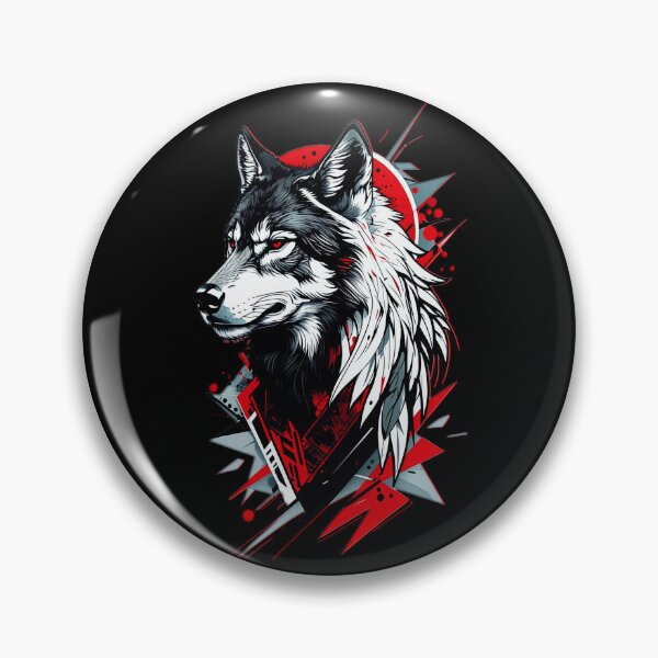 Item preview, Wolf Abstract Art - Red designed and sold by StefAnimal.