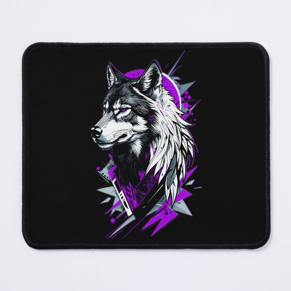 Item preview, Wolf Abstract Art - Purple designed and sold by StefAnimal.