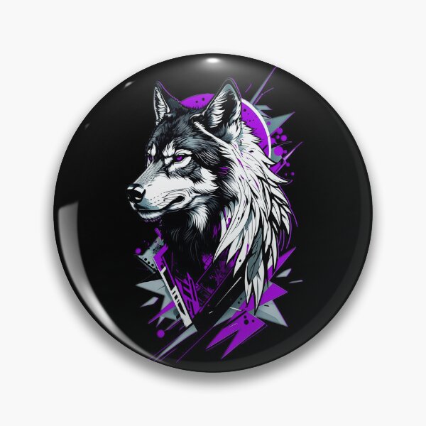 Item preview, Wolf Abstract Art - Purple designed and sold by StefAnimal.