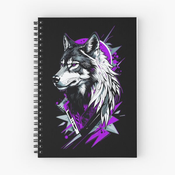Item preview, Wolf Abstract Art - Purple designed and sold by StefAnimal.