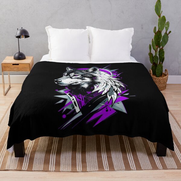 Item preview, Wolf Abstract Art - Purple designed and sold by StefAnimal.