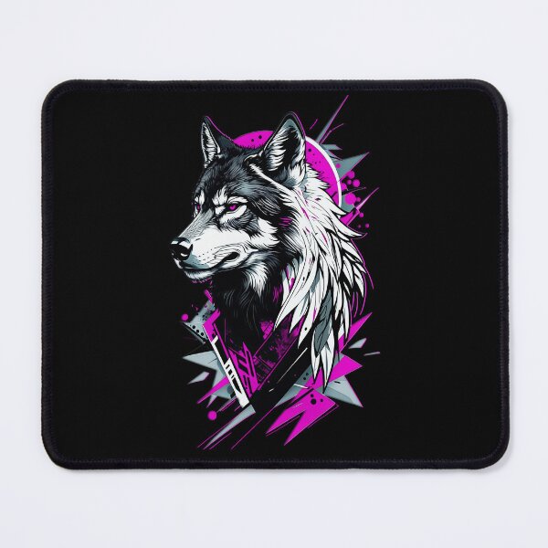 Item preview, Wolf Abstract Art - Pink designed and sold by StefAnimal.