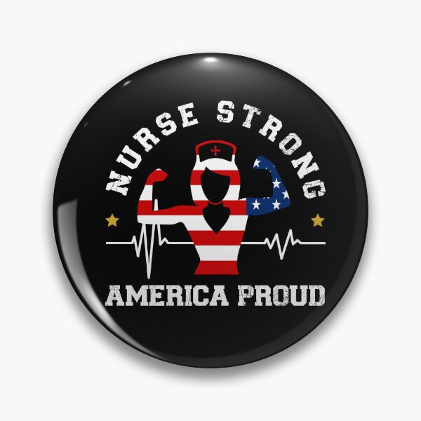Item preview, Nurse Strong America Proud for patriotic nurses designed and sold by NewAdventure.