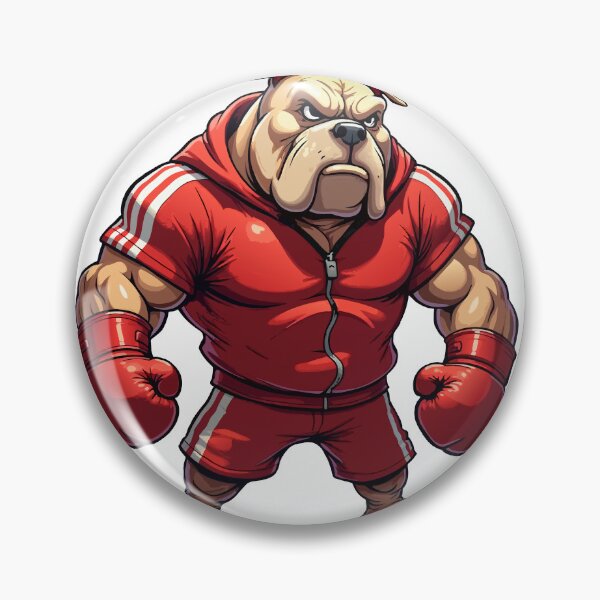 Item preview, Boxing Bulldog Fighter | Tough Cartoon Gym Dog designed and sold by NovaProArt.