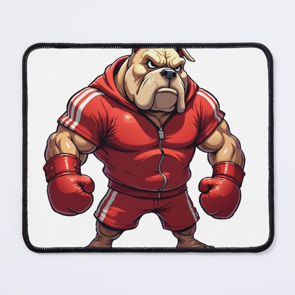 Item preview, Boxing Bulldog Fighter | Tough Cartoon Gym Dog designed and sold by NovaProArt.