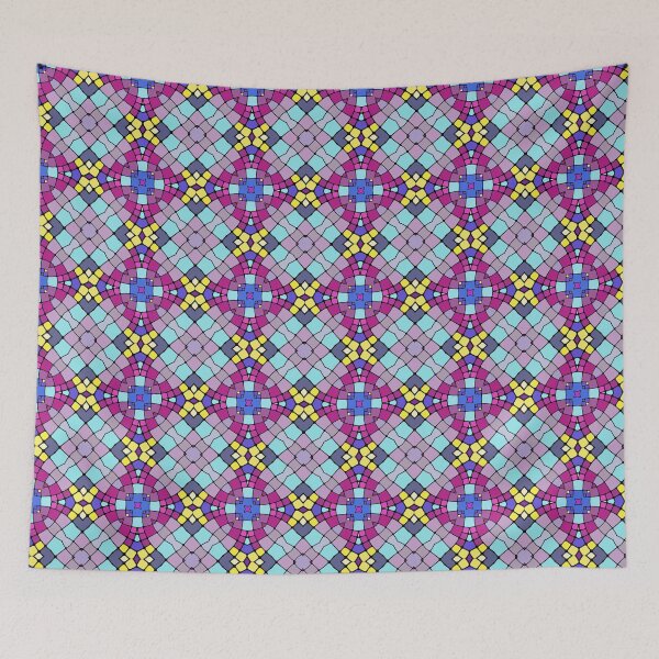 Item preview, form aesthetics color squares surface chromaticity diagram seamless colorful repeat pattern designed and sold by Abrahamjrnd.