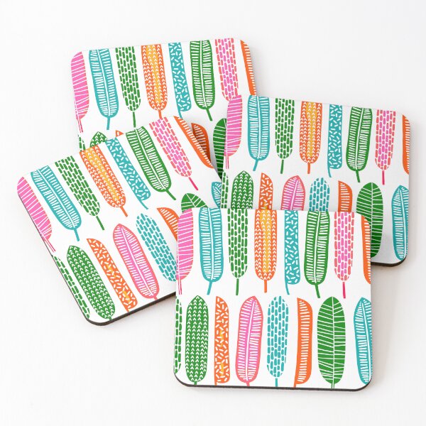 Item preview, Tropical Vibrantly Colorful Contemporary Leaves Abstract Modern Designs designed and sold by DEC02.