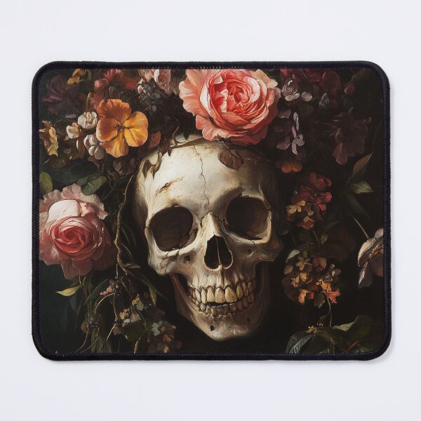 Item preview, Dark Romantic Gothic Skull Rose designed and sold by OddleeCreations.