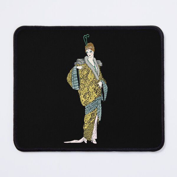 Item preview, Leopard coat Art Deco Lady designed and sold by Mati's Myths.