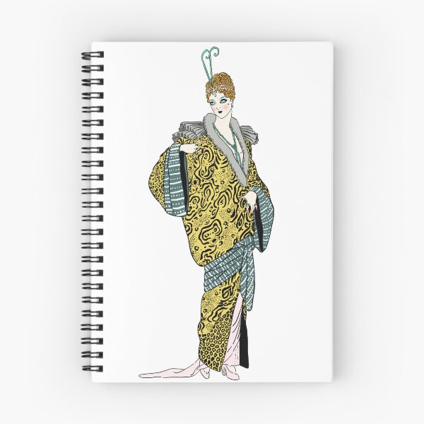 Item preview, Abrigo de leopardo Art Deco Lady designed and sold by Mati's Myths.