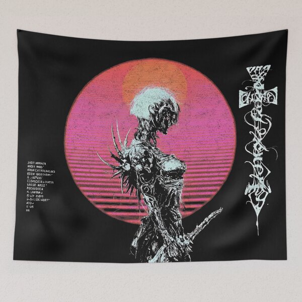 Item preview, Cyberpunk Samurai Warrior – Dark Synthwave Mecha Art designed and sold by Mystikos Art.
