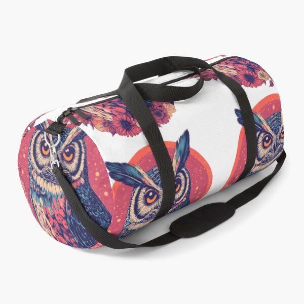Item preview, Psychedelic Owl in Bloom – Vibrant Boho Animal Art designed and sold by Kollibri.