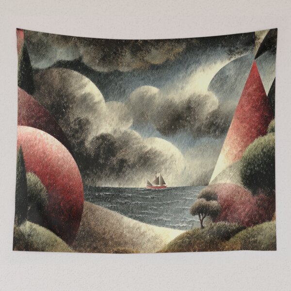Item preview, Geometric Shores: Distant Sails designed and sold by bloorose.
