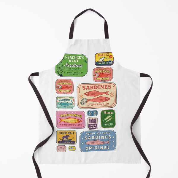 Item preview, Vintage Sardine Label Collage Illustration designed and sold by weirdfishes123.
