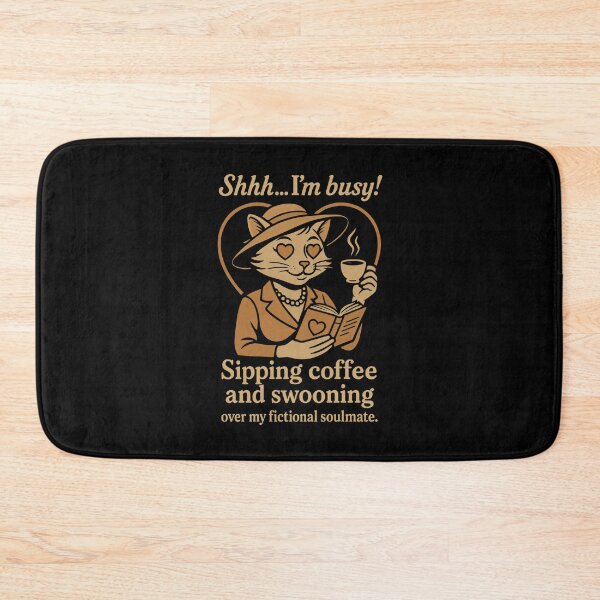 Item preview, Shhh... I’m busy! Sipping coffee and swooning over my fictional soulmate designed and sold by DemureArtsy.