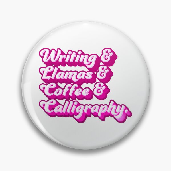 Item preview, Writing & Llamas & Coffee & Calligraphy designed and sold by jazzydevil.