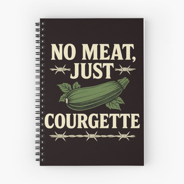 Item preview, No Meat Just Courgette Funny Vegan Quote designed and sold by IWEARUWEAR.