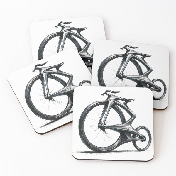Item preview, Futuristic Penny-Farthing Bicycle Concept Sketch | Modern High-Wheel Bike Design | Automotive-Inspired Bicycle Rendering | Industrial Design Art designed and sold by WAUZ.