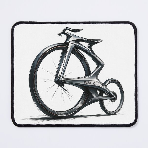 Item preview, Futuristic Penny-Farthing Bicycle Concept Sketch | Modern High-Wheel Bike Design | Automotive-Inspired Bicycle Rendering | Industrial Design Art designed and sold by WAUZ.