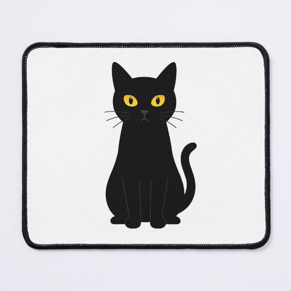 Item preview, Black Cat with Golden Eyes – Minimalist Design designed and sold by MIZIMSHOP.