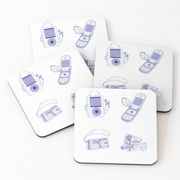 Item preview, Y2K Nostalgia Tech Sticker Pack – iPod, Flip Phone, Camera & Camcorder designed and sold by Blueprint&co.