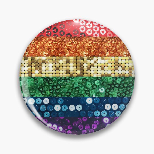 Item preview, print pride flag (Photo of Sequins - NOT REAL) designed and sold by Gossip Rag.