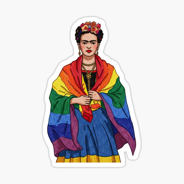 Item preview,  Frida Kahlo Rainbow  flag designed and sold by TeeARTHY.