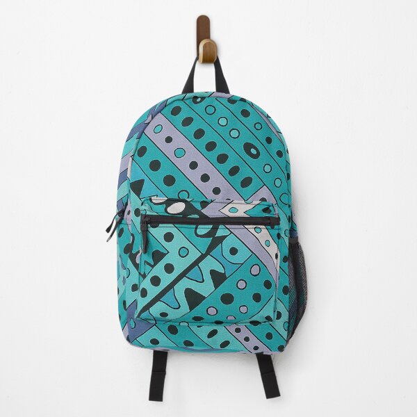 Item preview, Tribal Geometric Pattern in Teal and Violet designed and sold by weirdfishes123.