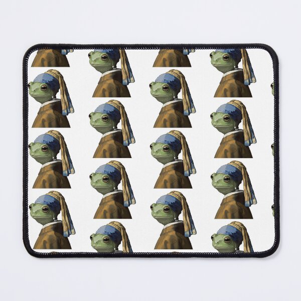Artikelvorschau, Frosch mit Perlenohrring Kunstparodie entworfen und verkauft von TeeARTHY.