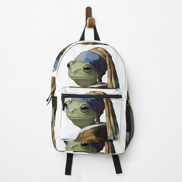 Item preview, Frog with a Pearl Earring Art Parody designed and sold by TeeARTHY.