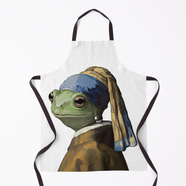 Item preview, Frog with a Pearl Earring Art Parody designed and sold by TeeARTHY.