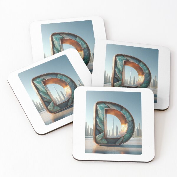 Item preview, Dubai Cityscape with Letter D – Minimalist Urban Art Design for City Lovers, Travelers & Modern Style Fans designed and sold by knalpot-design.