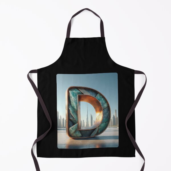 Item preview, Dubai Cityscape with Letter D – Minimalist Urban Art Design for City Lovers, Travelers & Modern Style Fans designed and sold by knalpot-design.