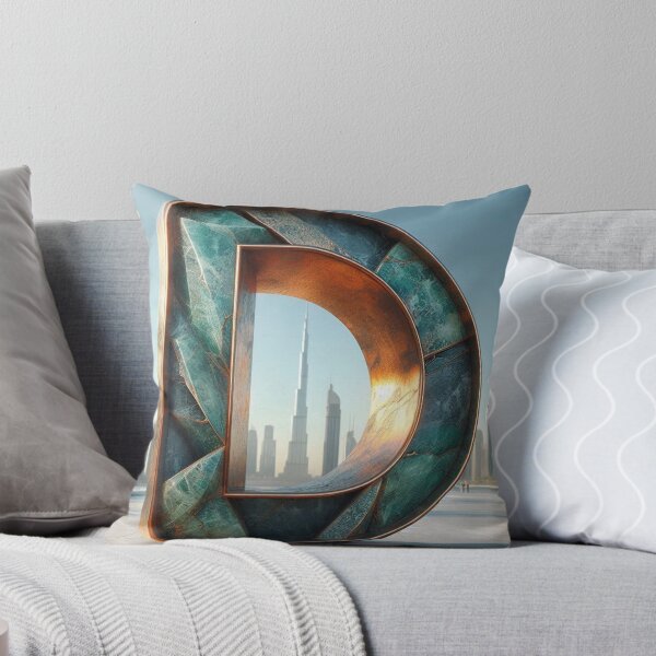 Item preview, Dubai Cityscape with Letter D – Minimalist Urban Art Design for City Lovers, Travelers & Modern Style Fans designed and sold by knalpot-design.
