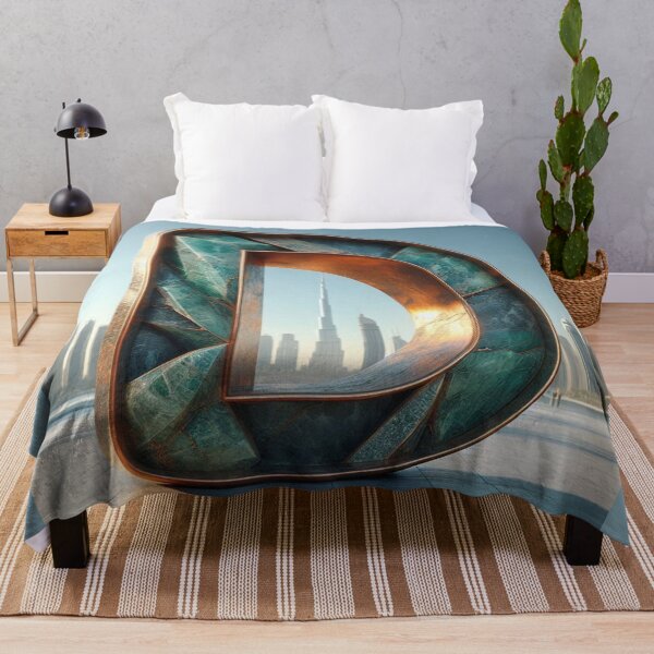 Item preview, Dubai Cityscape with Letter D – Minimalist Urban Art Design for City Lovers, Travelers & Modern Style Fans designed and sold by knalpot-design.