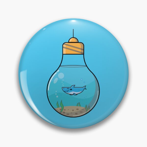 Item preview, Shark In A Light Bulb designed and sold by COLDWEAR.